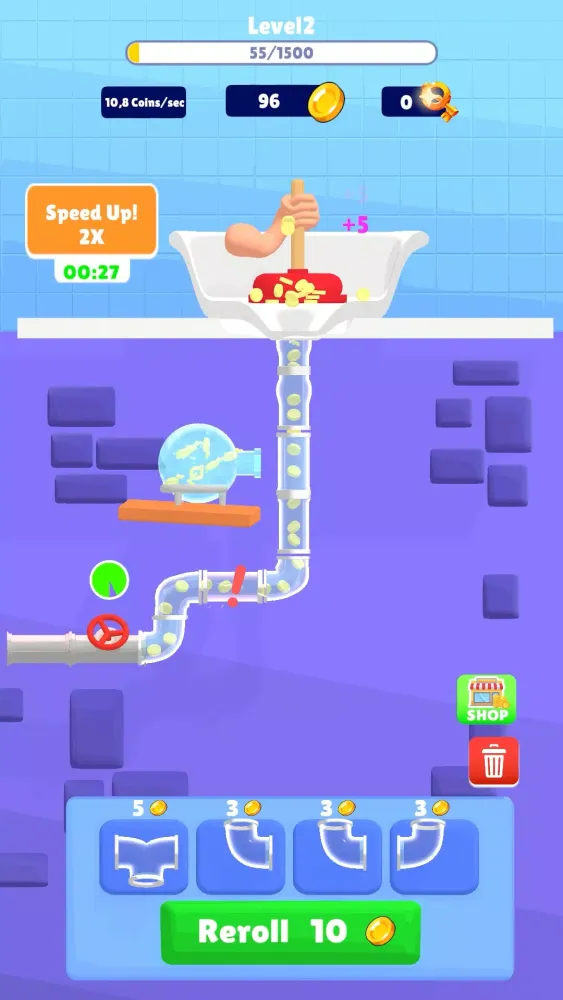 Capturas de tela do Plumber Idle