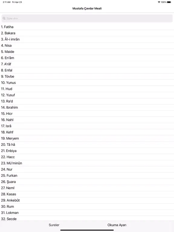Capturas de pantalla de Mustafa Çavdar Kuran Meali iPad 