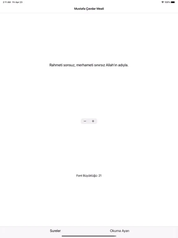 Capturas de pantalla de Mustafa Çavdar Kuran Meali iPad 