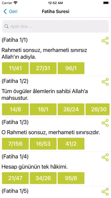 Capturas de pantalla de Mustafa Çavdar Kuran Meali