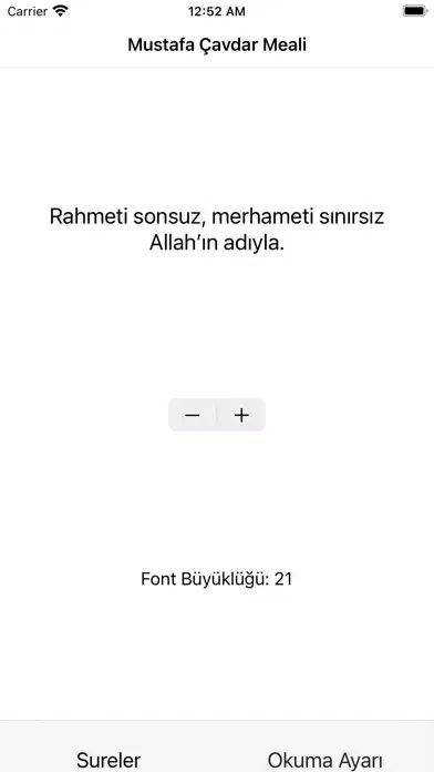 Capturas de pantalla de Mustafa Çavdar Kuran Meali