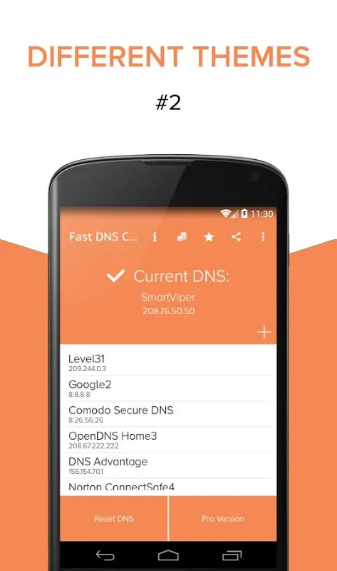 Capturas de tela do Fast DNS Changer