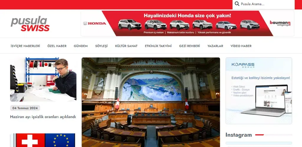 Tangkapan skrin Pusula Swiss