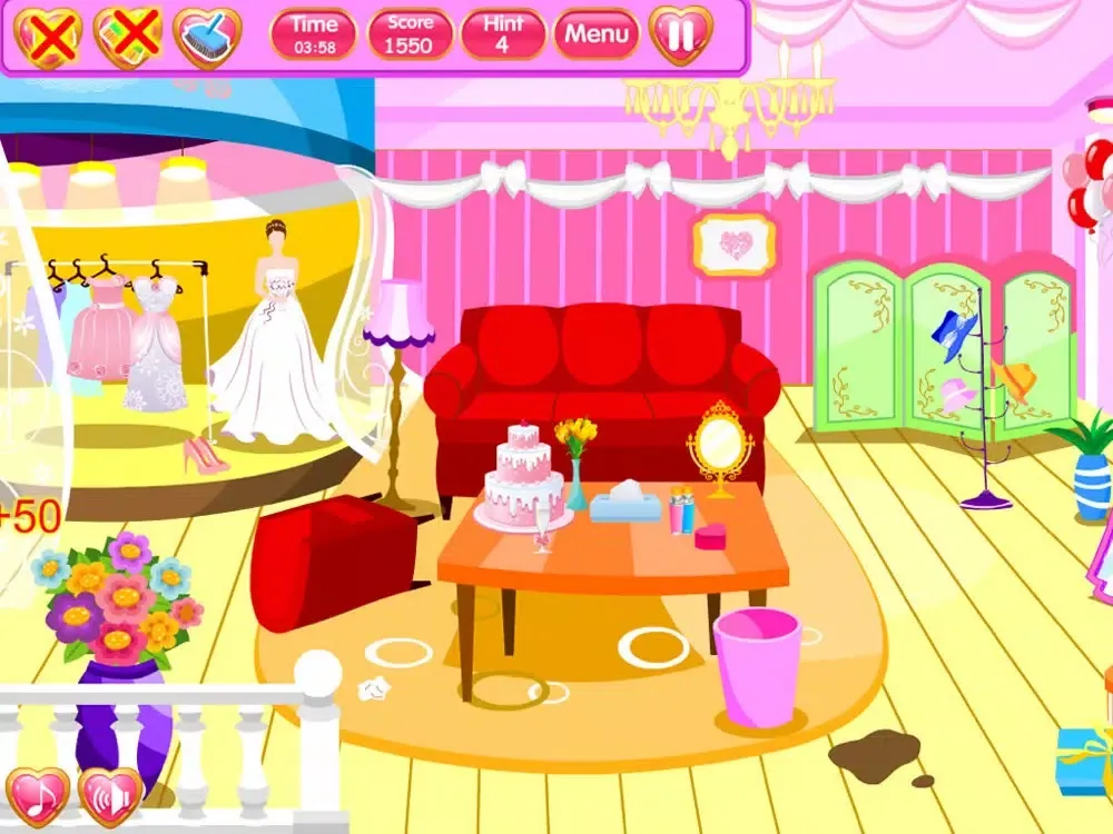 Capturas de tela do Wedding Salon Clean Up iPad 