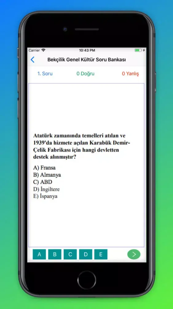 Tangkapan skrin Bekçi Alımlarına Hazırlık Pro