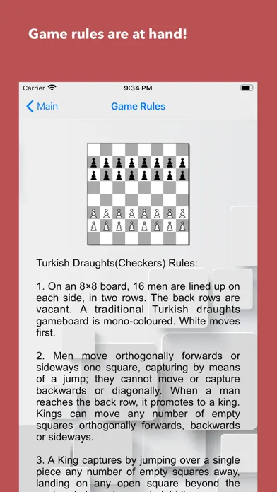 Screenshot di Turkish Draughts(Checkers)