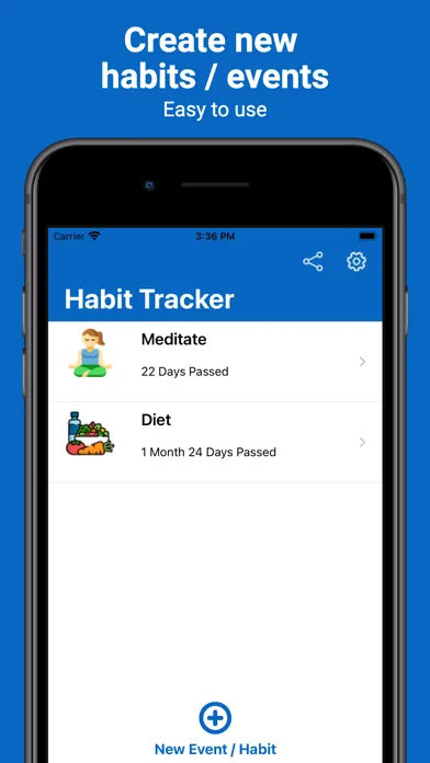 Ảnh chụp màn hình của Habit Tracker - Day Counter
