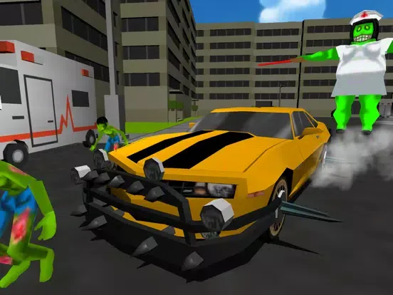 Capturas de pantalla de Drift Cars Vs Zombies - Kill eXtreme Undead in this Apocalypse Outbreak Racing Simulator Game FREE iPad 