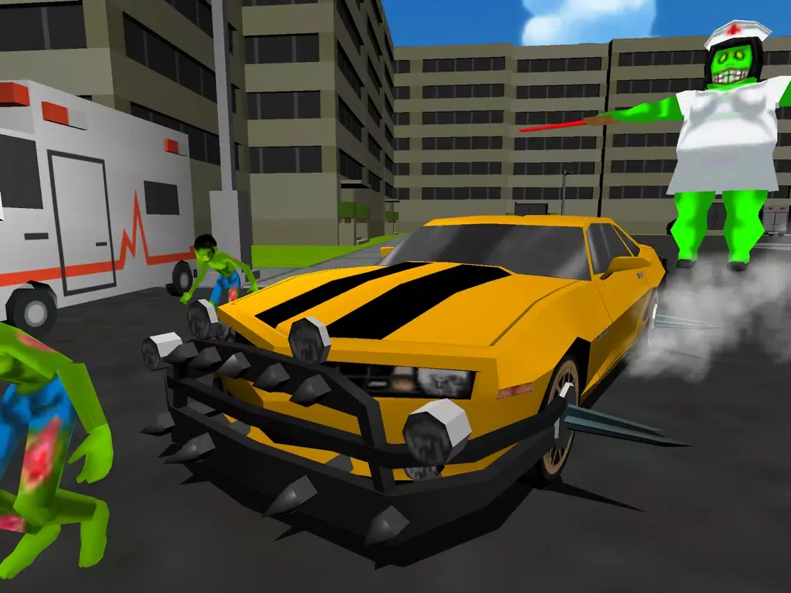 Drift Cars Vs Zombies - Kill eXtreme Undead in this Apocalypse Outbreak Racing Simulator Game Pro iPad  سکرین شاٹس