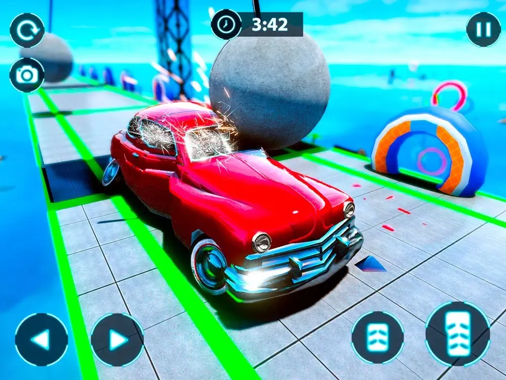 Tangkapan skrin Classic Car Stunts 2019 iPad 