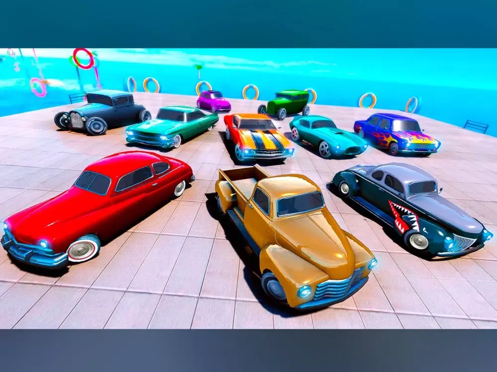 Tangkapan skrin Classic Car Stunts 2019 iPad 