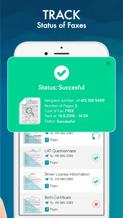 Screenshot di FAX from iPhone: Send Fax App.