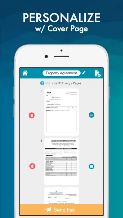 Screenshot di FAX from iPhone: Send Fax App.