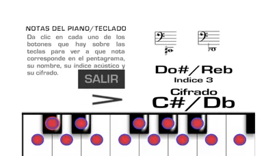 Notas del Piano y Teclados スクリーンショット