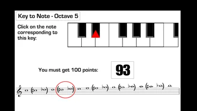 ภาพหน้าจอของ Piano Sheet Reading