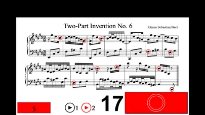 Captures d'écran de Read Bach Sheet Music PRO