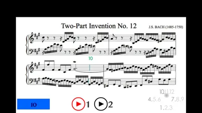 Captures d'écran de Read Bach Sheet Music PRO