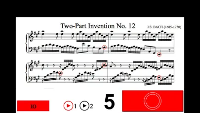 Captures d'écran de Read Bach Sheet Music PRO