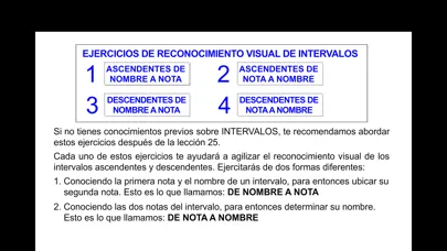 Captures d'écran de Curso de Teoría Musical PRO