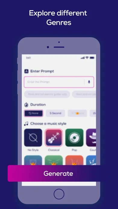 MusyCraft: AI Music Generator应用截图