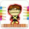 Mutant Hero Cartoon Coloring Version