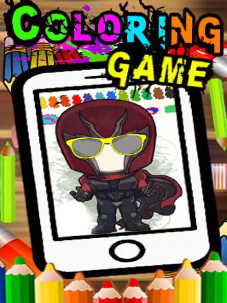Mutant Hero Cartoon Coloring Version iPad 應用截圖