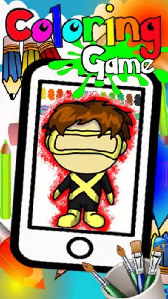 Mutant Hero Cartoon Coloring Version應用截圖