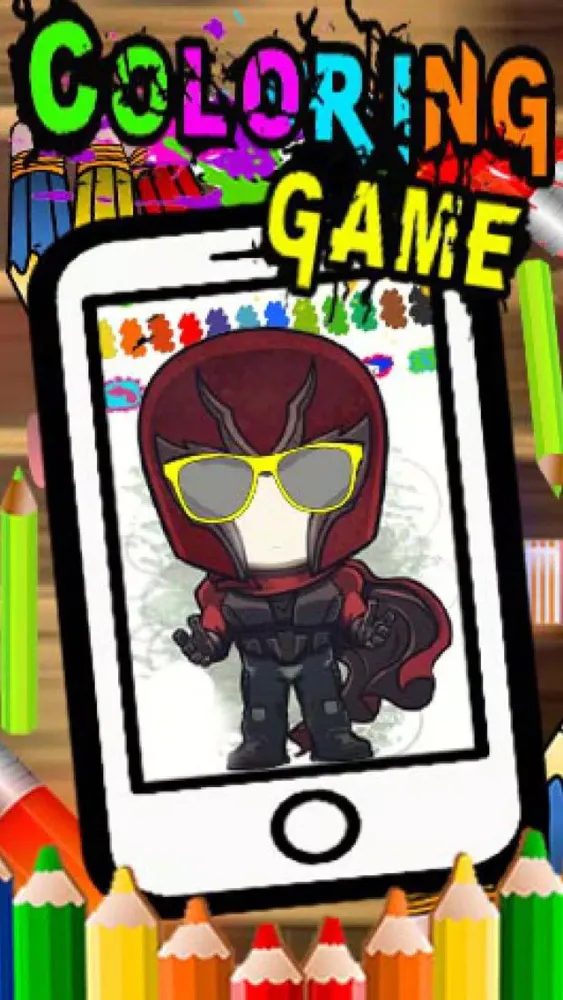 Mutant Hero Cartoon Coloring Version應用截圖