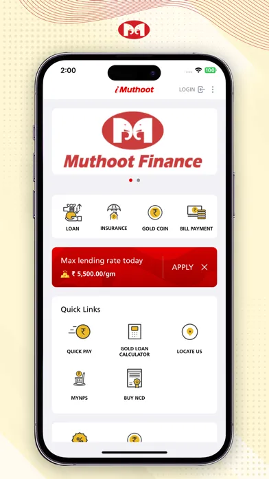 Tangkapan skrin iMuthoot