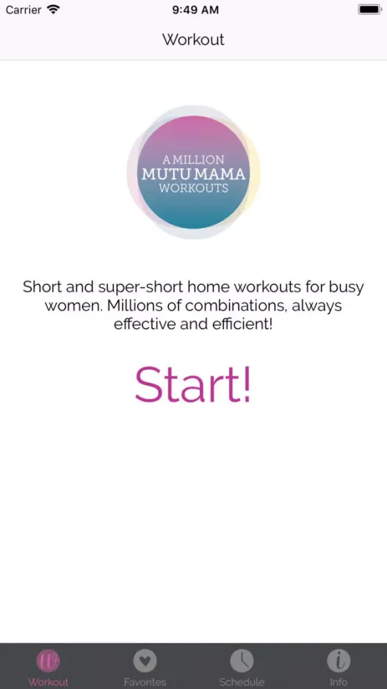 Tangkapan layar A Million MUTU Mama Workouts