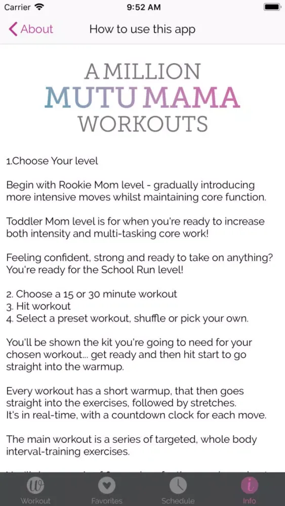 Tangkapan layar A Million MUTU Mama Workouts