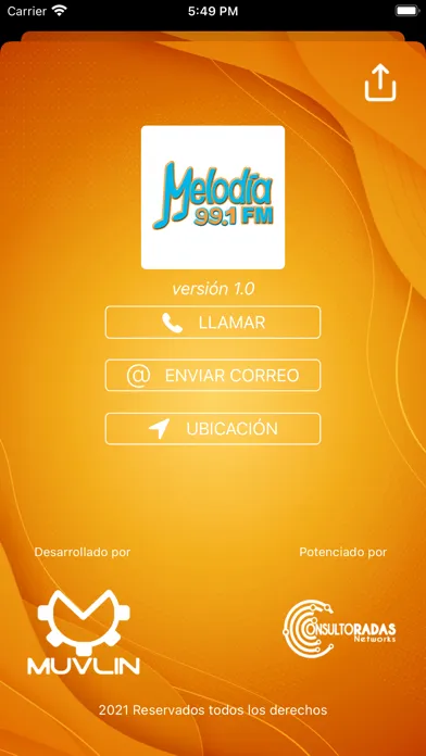 ภาพหน้าจอของ Radio Melodía