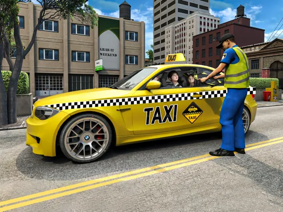 City Taxi Simulator Game 3D iPad  Screenshots