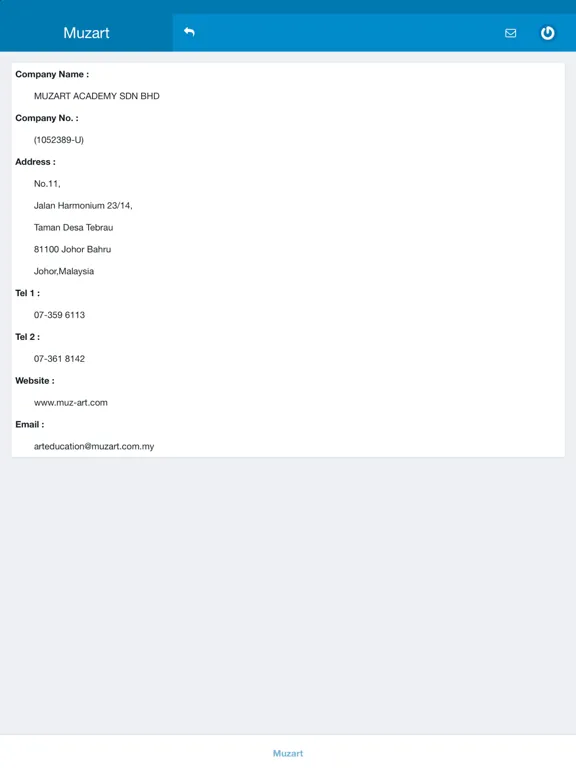 Screenshot di MuzArt.com MYS iPad 