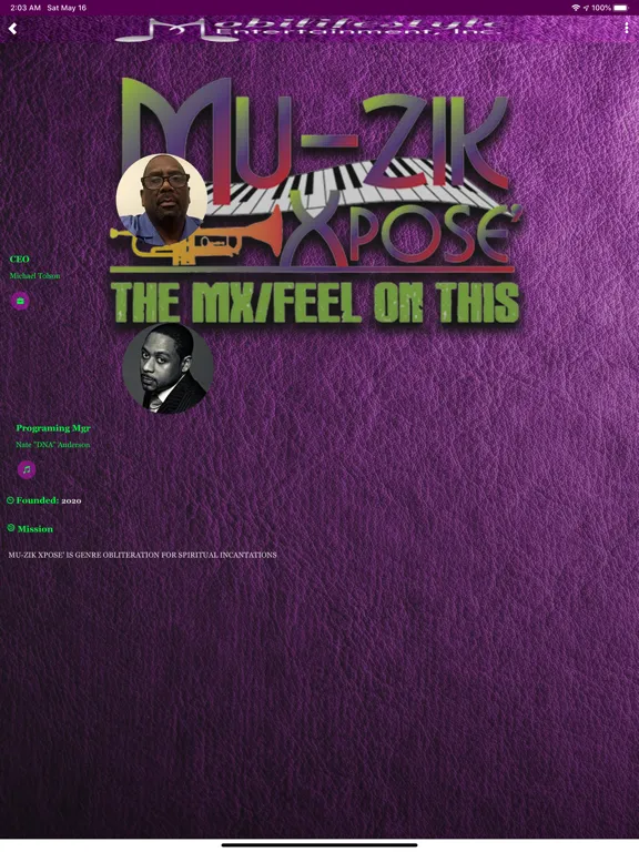 Mu-Zik Xpose Radio iPad  স্ক্রিনশট