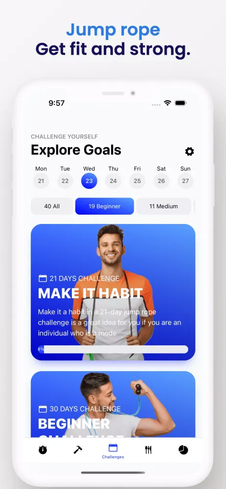 Jump Rope Challenge App Screenshots