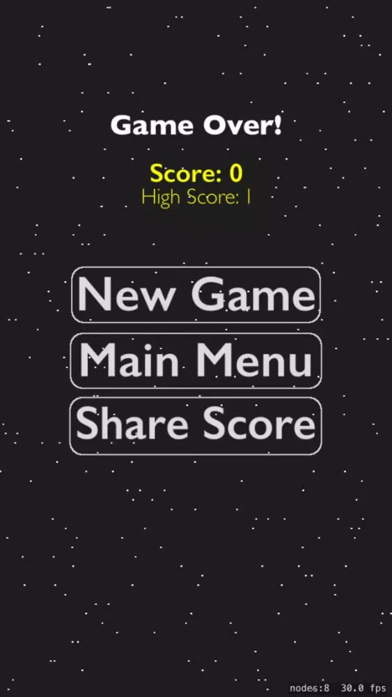 Captures d'écran de Meteor Dodge - a space adventure