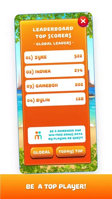 Tangkapan layar Dhiraagu RB Quest