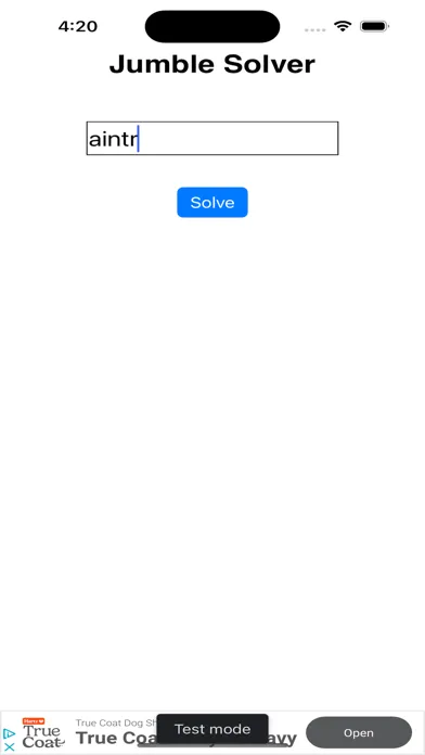Capturas de pantalla de Jumbled Word Solver