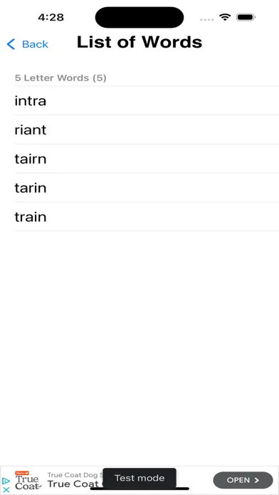 Capturas de pantalla de Jumbled Word Solver