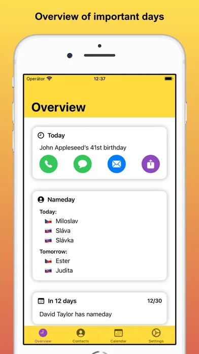 تصاویر iDays - Namedays & Birthdays