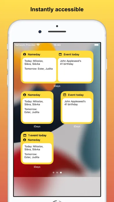 تصاویر iDays - Namedays & Birthdays