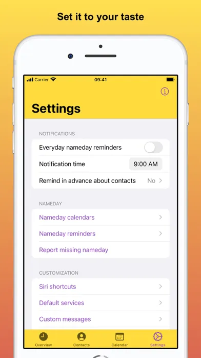 تصاویر iDays - Namedays & Birthdays