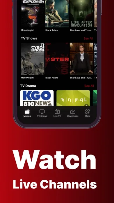 Tangkapan layar IPTV Smarters