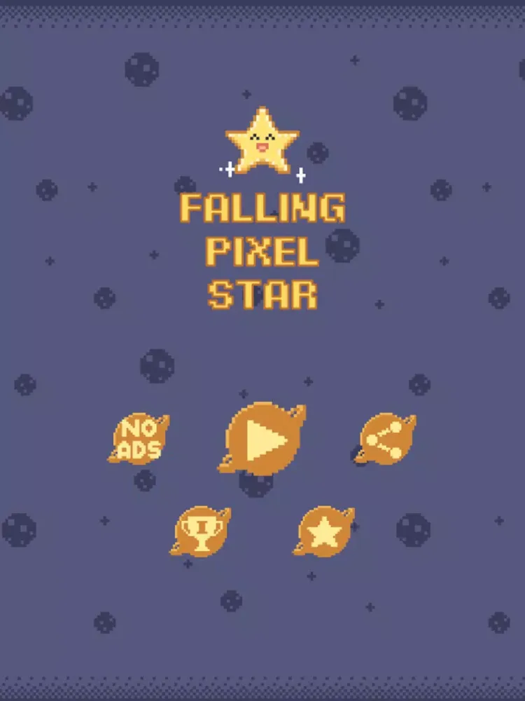Falling Pixel Star iPad 應用截圖