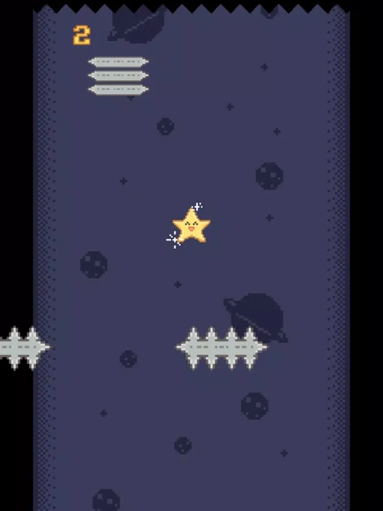 Falling Pixel Star iPad 應用截圖