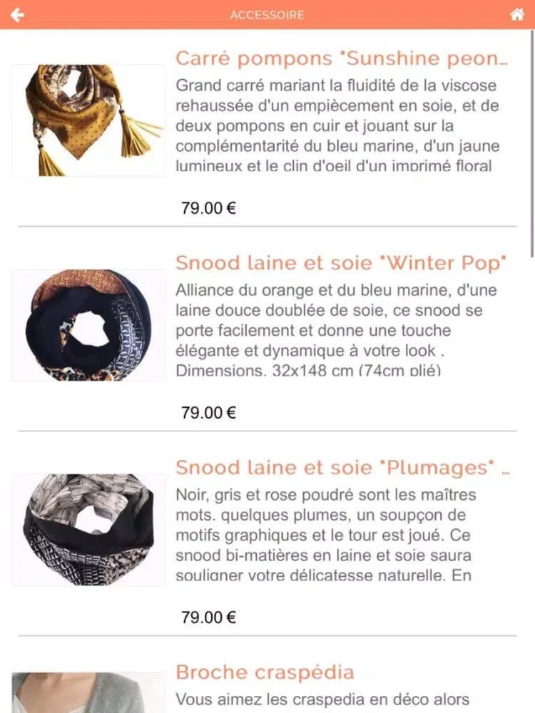 Tangkapan layar Les Roussoeurs Créatrices Mode iPad