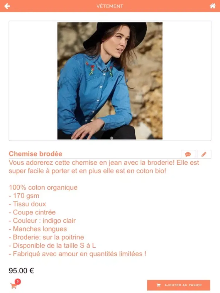 Tangkapan layar Les Roussoeurs Créatrices Mode iPad