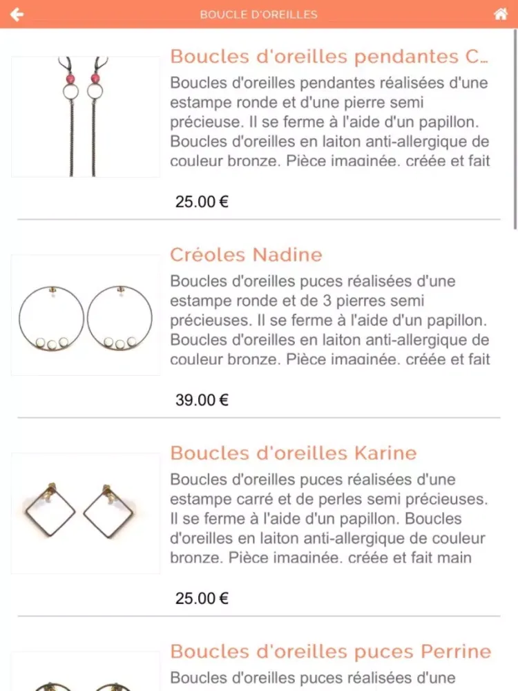 Tangkapan layar Les Roussoeurs Créatrices Mode iPad