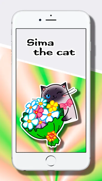 تصاویر Cat Stickers: Cutie Sima